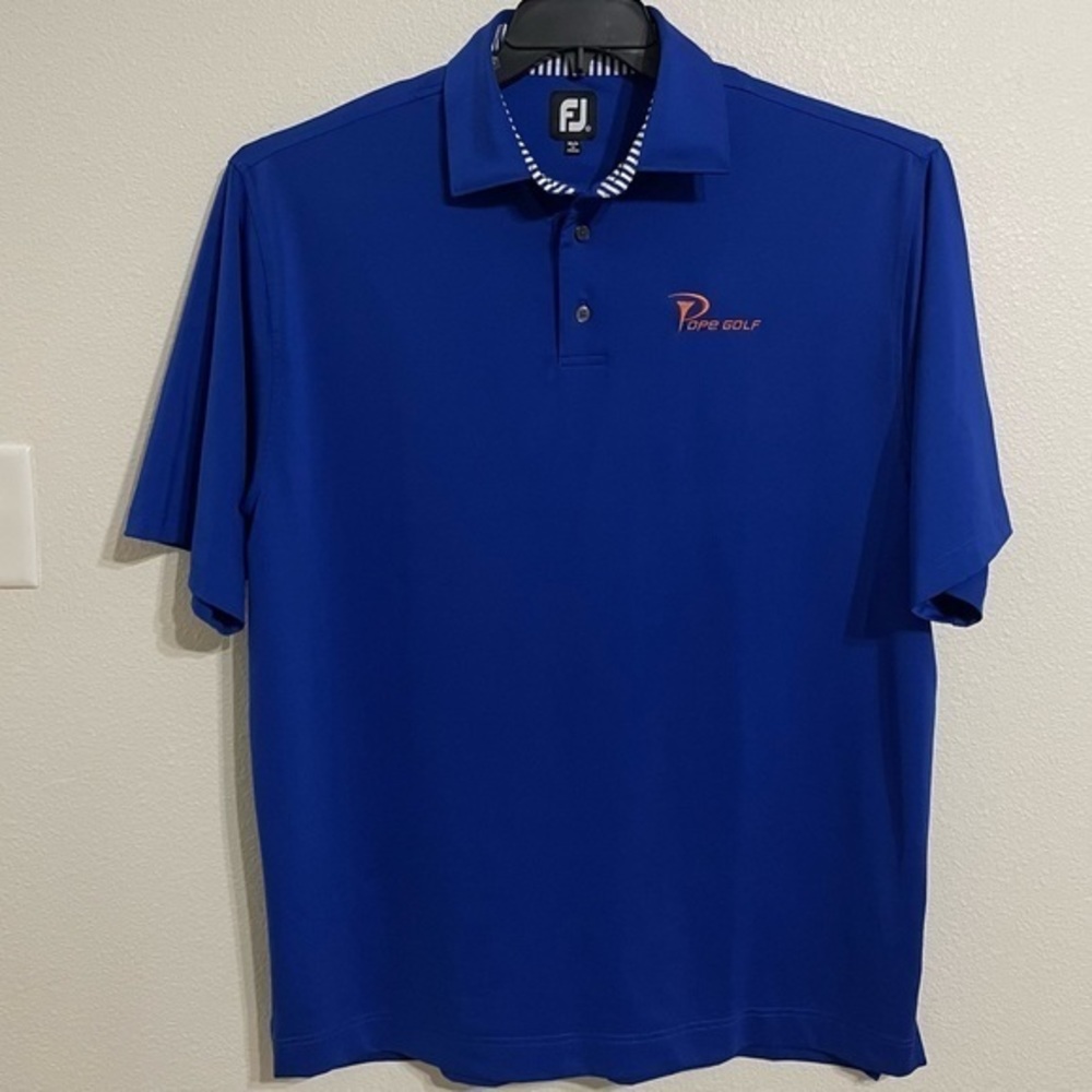 FootJoy‎ Royal Blue Embroidered Stretch Golf Polo Size XL